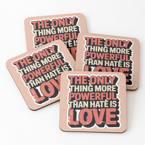 Item preview, The statement, love over hate designed and sold by MadCuteLab.