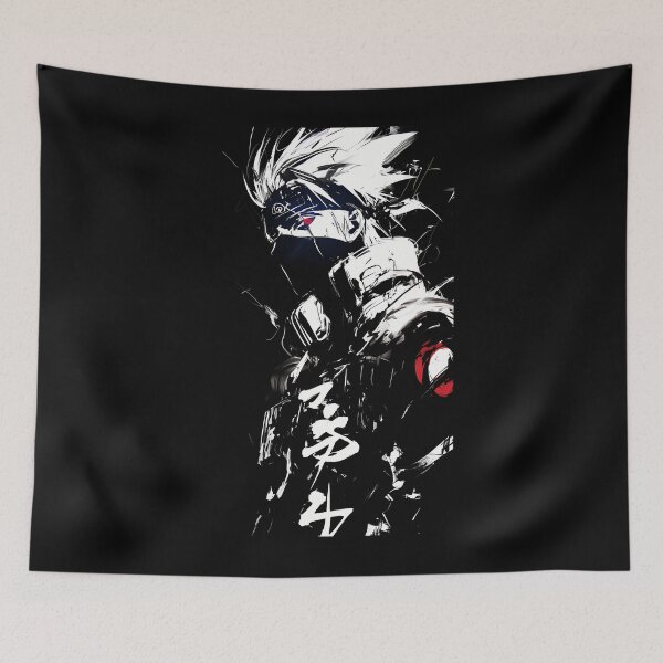 Item preview, Kakashi Hatake- Masked Ninja Warrior  Dark Anime Ink Style Shinobi Art designed and sold by MargaudLeveque.