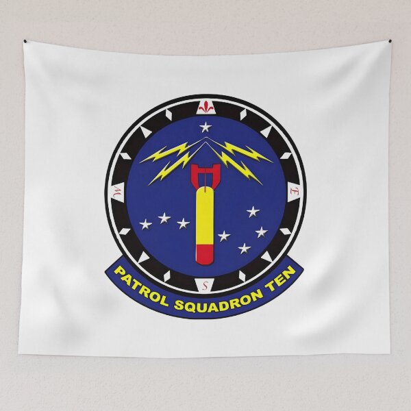 Item preview, Patrol Squadron Ten Red Lancers Tactical Patch designed and sold by CharlieDesings.