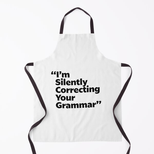 Aperçu de l'œuvre Je corrige silencieusement votre grammaire créée et vendue par Art for Every Person.
