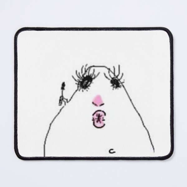 Item preview, mascara badly drawn hamster designed and sold by amelia1astbury.