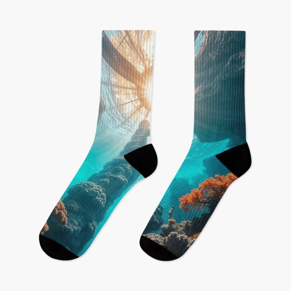Item preview, Underwater cathedral of coral, shades of turquoise and pearl shimmering through currents, mythic aquatic fantasy, cinematic realism — SHADES designed and sold by ShaDeS-AI-Art.