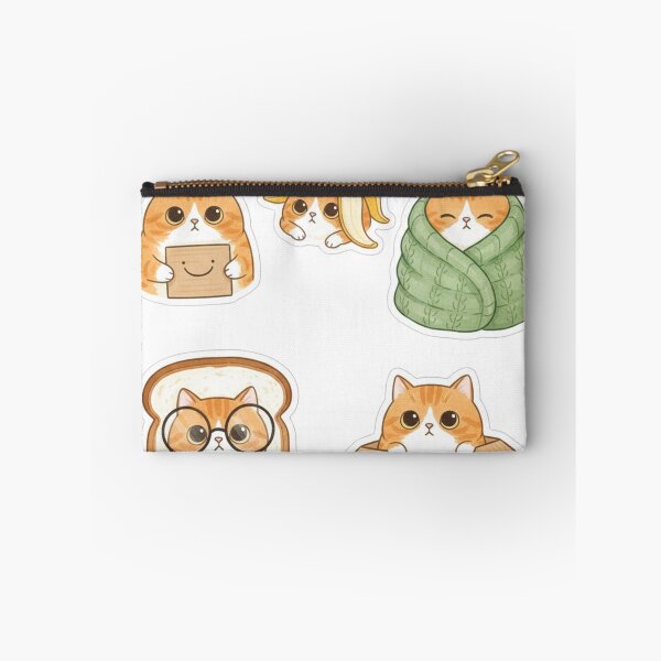Item preview, Funny Orange Cat Sticker Pack - Banana & Smile designed and sold by ahabboud.