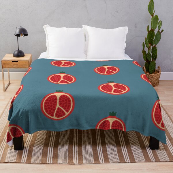 Item preview, Pomegranate Art Print – Teal Blue Kitchen Wall Decor designed and sold by Aloloco.