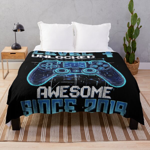 Item preview, Level 7 Unlocked Awesome Since 2019 7th Birthday Boy Gamer Video Game designed and sold by NgumohaLanke.