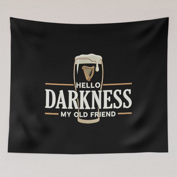 Item preview, Hello Darkness My Old Friend Classic T-Shirt – Irish Stout Humor St Patricks Day Design designed and sold by Rhastasnixon.