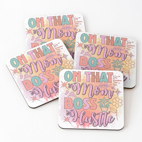 Item preview, Mom Boss Hustle Floral | Aesthetic Motherhood & Business Sticker designed and sold by Suzy Perez Art.