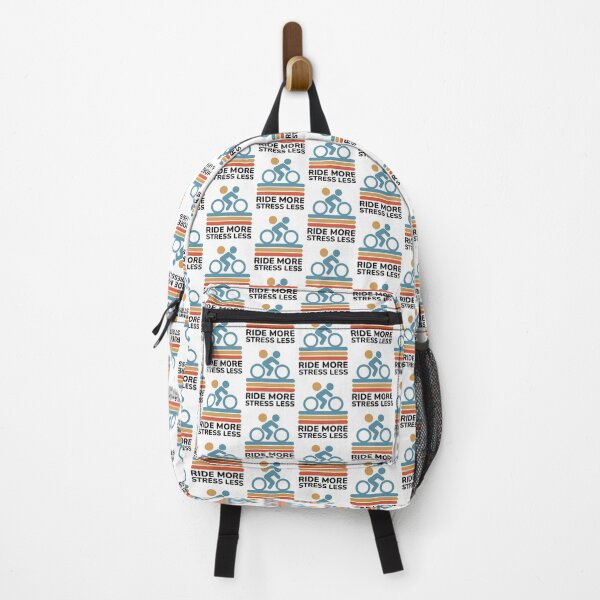 Item preview, Ride More Stress Less - Cycling Motivation designed and sold by Shape Snip Studio.