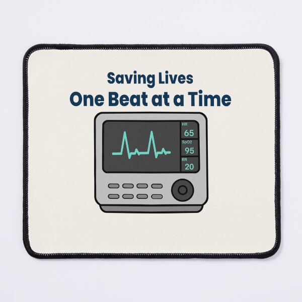 Item preview, Saving Lives One Beat at a Time ECG Medical Monitor Design designed and sold by Still Learning Days.