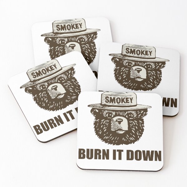 Item preview, Burn It Down Smoky Bear designed and sold by carolinateeshop.