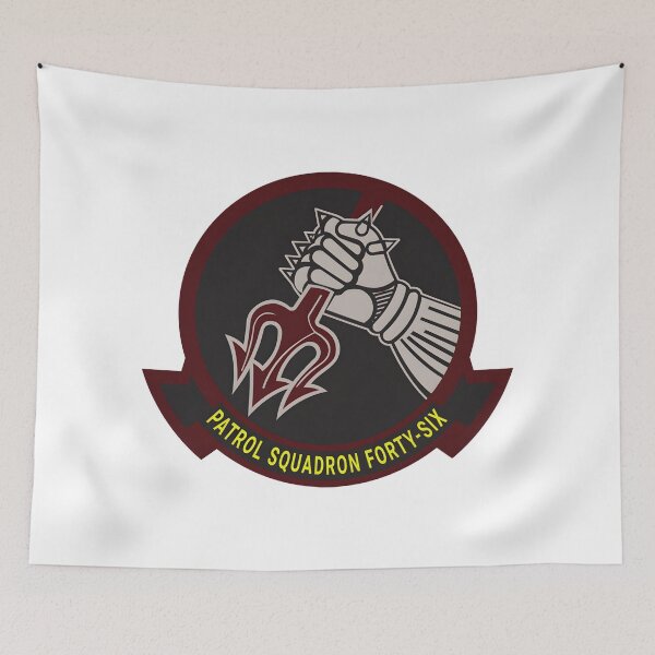 Item preview, Patrol Squadron Forty-Six Grey Knights Trident Emblem designed and sold by CharlieDesings.