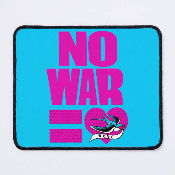 Item preview, No war = Love (blue bird) designed and sold by RockabunnyShop.