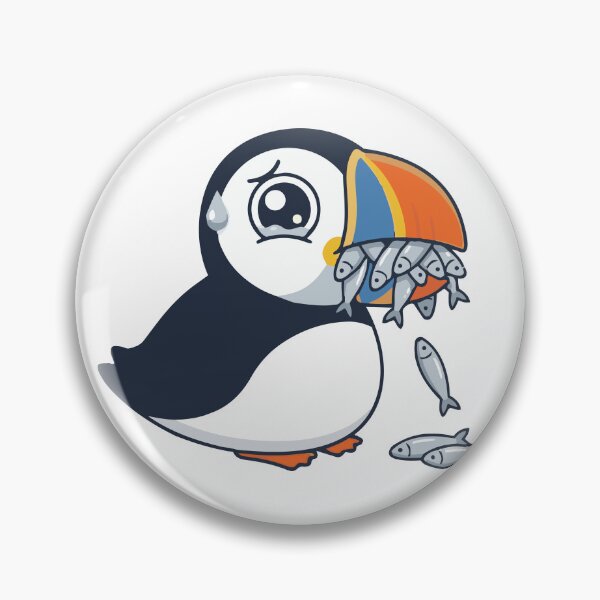 Item preview, Overwhelmed But Colorful Funny Atlantic Puffin designed and sold by Petzzz.