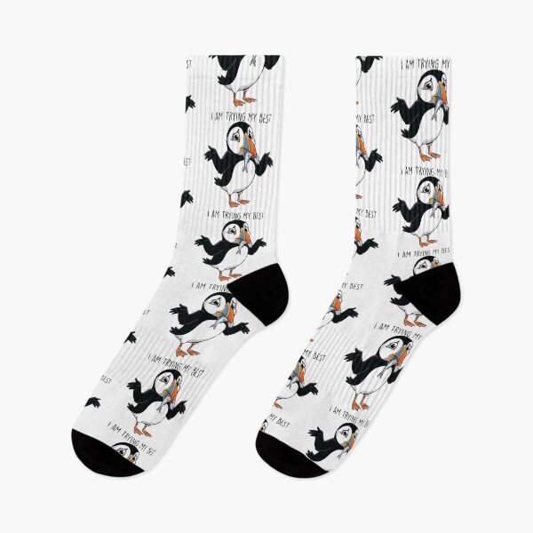 Item preview, I Am Trying My Best Anxious Atlantic Puffin designed and sold by Petzzz.