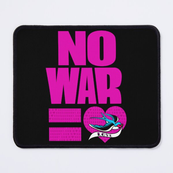 Item preview, No war = Love (black bird) designed and sold by RockabunnyShop.