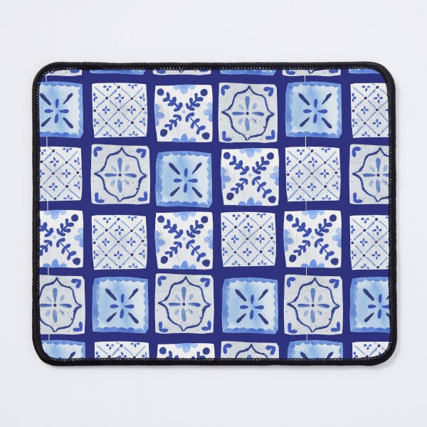 Item preview, Santorini Blue Tiles Pattern designed and sold by kellie-jayne.