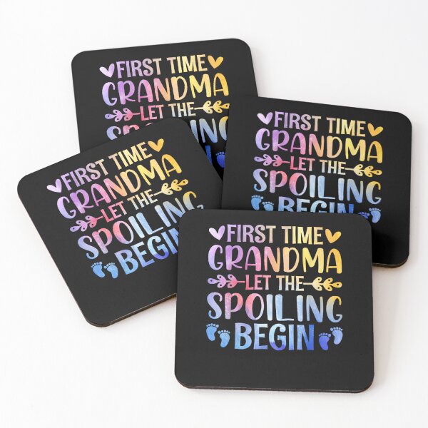Item preview, First Time Grandma Let the Spoiling Begin Baby Announcement designed and sold by Boutkimaewab.
