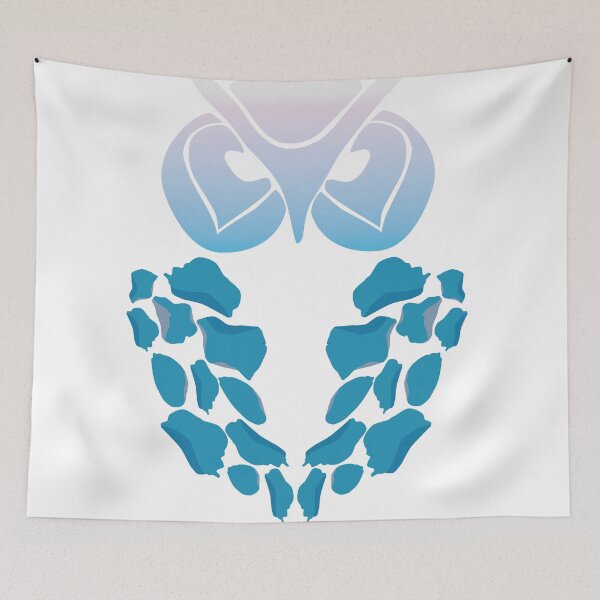 Item preview, Abstract Blue Owl Petals designed and sold by THEPOPNATURELAB.