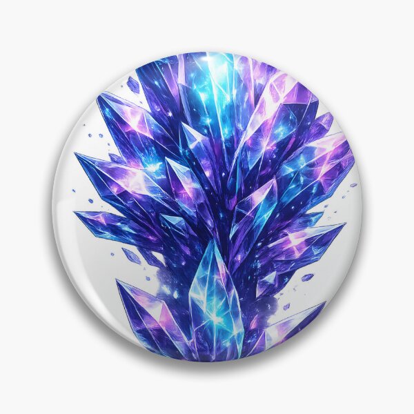 Item preview, Luminous Blue and Purple Crystal Shard Cluster designed and sold by CrystalVanta.