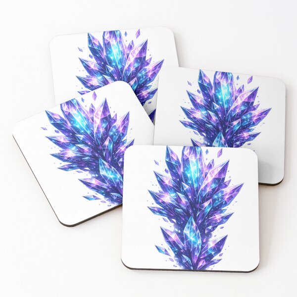 Item preview, Luminous Blue and Purple Crystal Shard Cluster designed and sold by CrystalVanta.