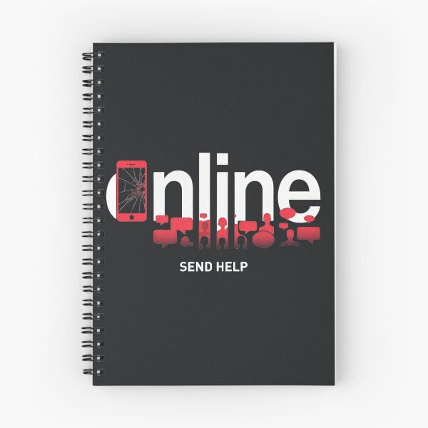 Item preview, Online Send Help – Social Media Anxiety Humor designed and sold by Taans-Creation.