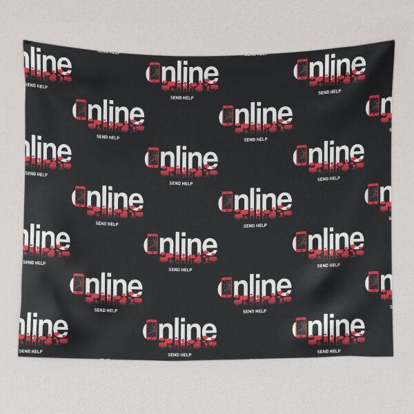 Item preview, Online Send Help – Social Media Anxiety Humor designed and sold by Taans-Creation.