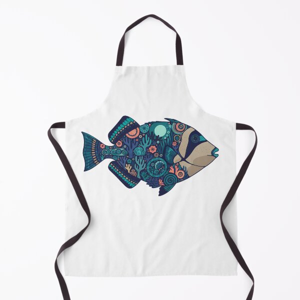Item preview, Colorful Picasso Triggerfish – Folk Art by heidiannemorris © designed and sold by FOLK ART FUSION by heidiannemorris.