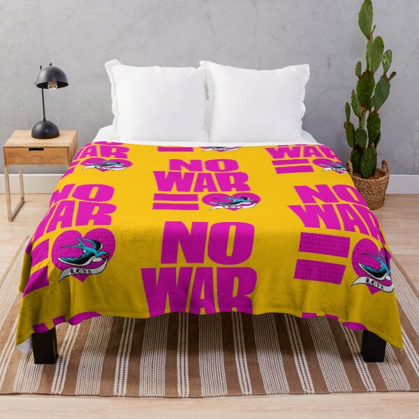 Item preview, No war = Love (yellow) designed and sold by RockabunnyShop.