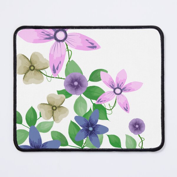 Item preview, Pink and Blue flowers designed and sold by McDougalStrudel.