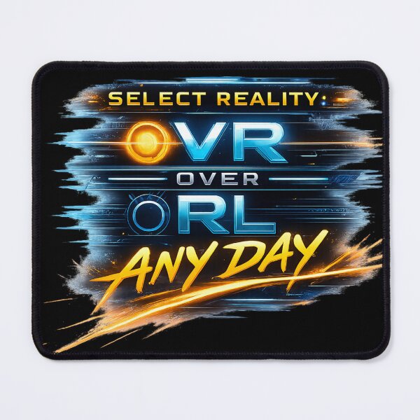Item preview, VR over RL - Virtual Reality | VR Gaming Tee, Tech Enthusiasts designed and sold by Nevele Designs.