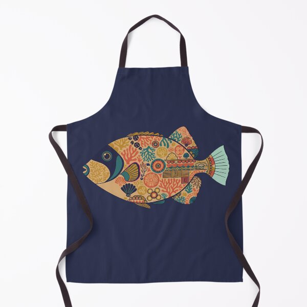 Item preview, Colorful Picasso Triggerfish – Folk Art by heidiannemorris © designed and sold by FOLK ART FUSION by heidiannemorris.
