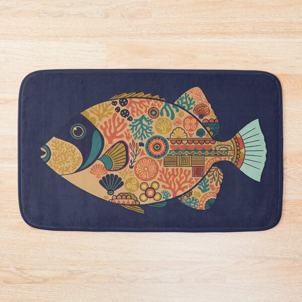 Item preview, Colorful Picasso Triggerfish – Folk Art by heidiannemorris © designed and sold by FOLK ART FUSION by heidiannemorris.
