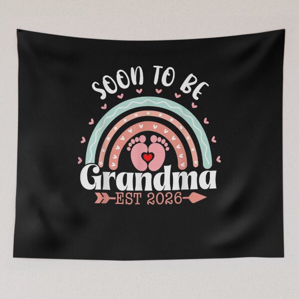 Item preview, Soon to Be Grandma 2026 Rainbow Promoted to Grandma Est 2026 designed and sold by Boutkimaewab.