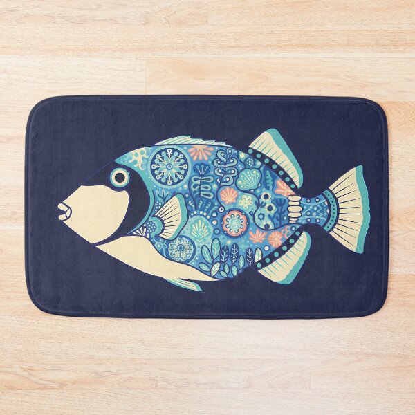 Item preview, Colorful Picasso Triggerfish – Folk Art by heidiannemorris © designed and sold by FOLK ART FUSION by heidiannemorris.