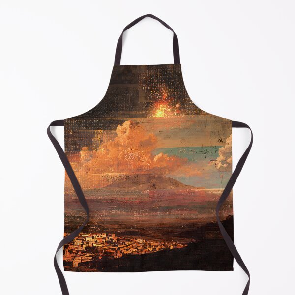 Item preview, The Last Day of Thera | Ancient Volcanic Eruption Art designed and sold by Stoneflower-Art.