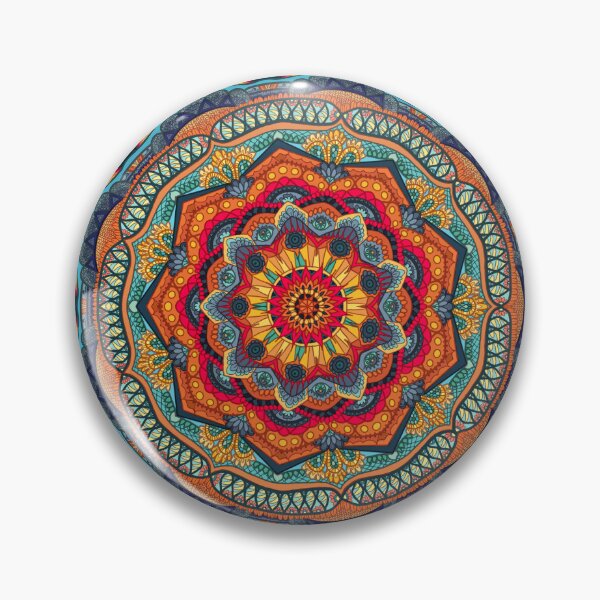 Item preview, Red and teal mandala sunshine designed and sold by ashleyfmiller.