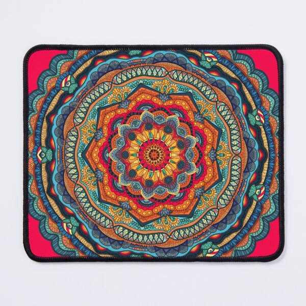 Item preview, Red and teal mandala sunshine designed and sold by ashleyfmiller.