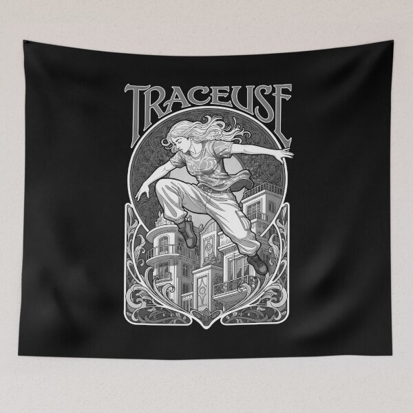 Item preview, Parkour Traceuse Female Parkourist Woman Urban Girl Vintage designed and sold by GrandeDuc.