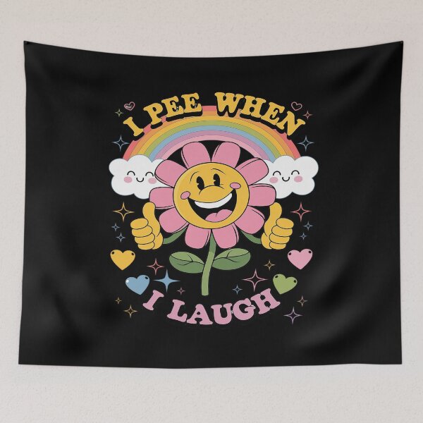 Item preview, I Pee When I Laugh Naughty Adult Humor Rainbow designed and sold by joyouartArt.