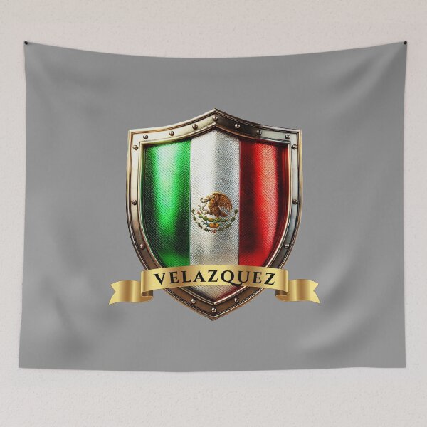 Item preview, Velazquez Mexico Family Name Shield designed and sold by Highlandkings.