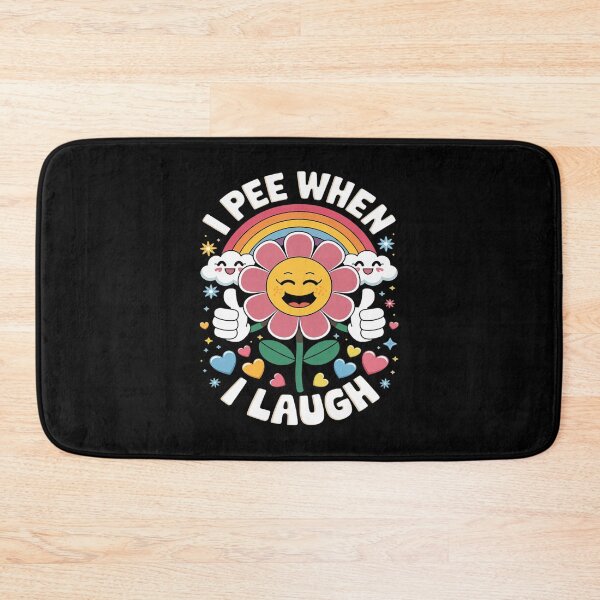 Item preview, I Pee When I Laugh Naughty Adult Humor Rainbow  designed and sold by joyouartArt.