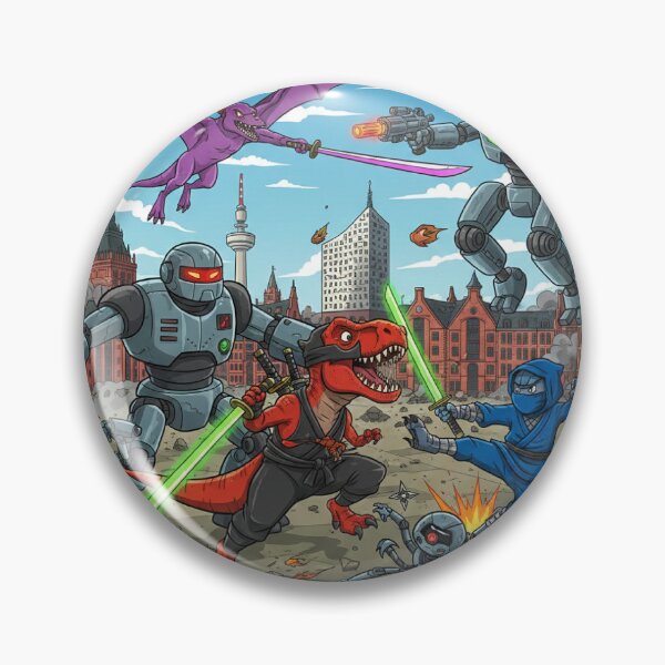 Item preview, Dino Ninja vs. Robot designed and sold by MasterShong.