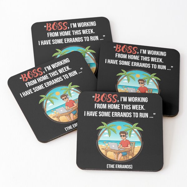Item preview, Funny Smart Working - Running Errands at the Beach designed and sold by Creative Quests.