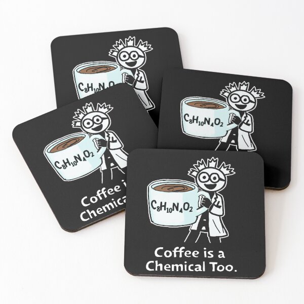 Item preview, Coffee Is a Chemical Too – Funny Lab Assistant Scientist Shirt designed and sold by Popstudio85.
