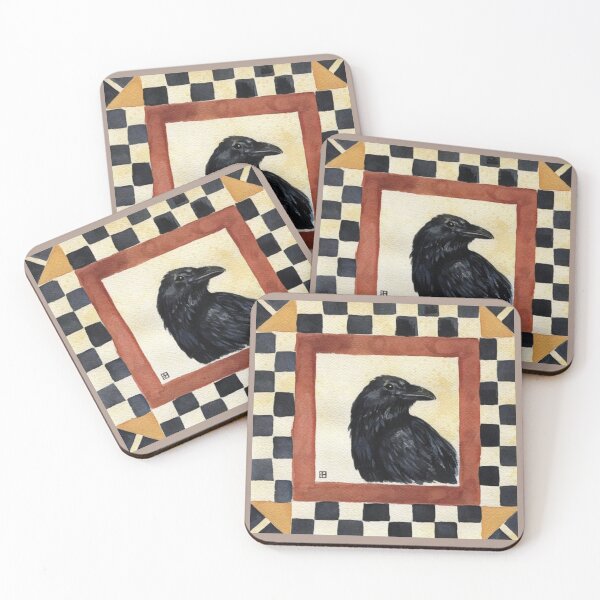 Item preview, Regal Raven in Check Frame  designed and sold by oh-bi-me.
