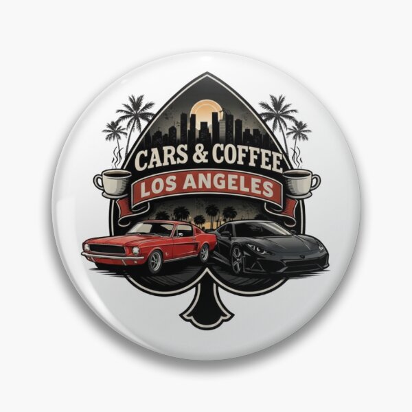Item preview, Vintage & Modern: Cars and Coffee Los Angeles Emblem designed and sold by Fuel-Shirts.