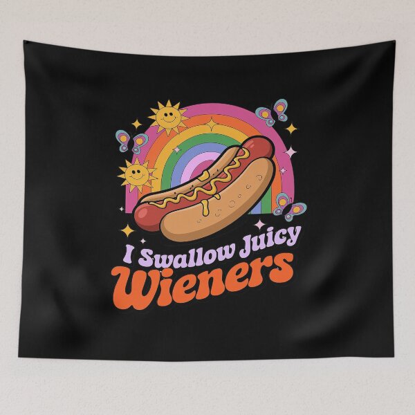 Item preview, I Swallow Juicy Wiener Embarrassing Adult Humor Women designed and sold by joyouartArt.