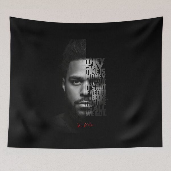 Item preview, Black and white J Cole quote. designed and sold by Enea Kelo.