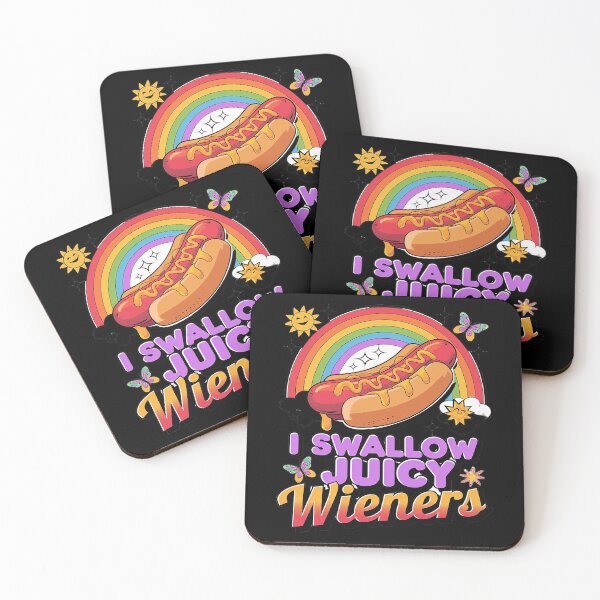 Item preview, I Swallow Juicy Wiener Embarrassing Adult Humor Women  designed and sold by joyouartArt.