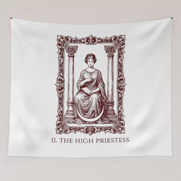 Item preview, The High Priestess - Tarot Card designed and sold by AestheticsTime.
